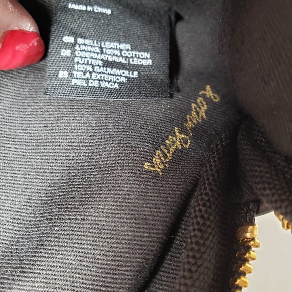 Black Leather Heart Wristlet, by and Other Stories - Picture 9 of 13